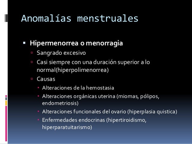hipomenorrea causas